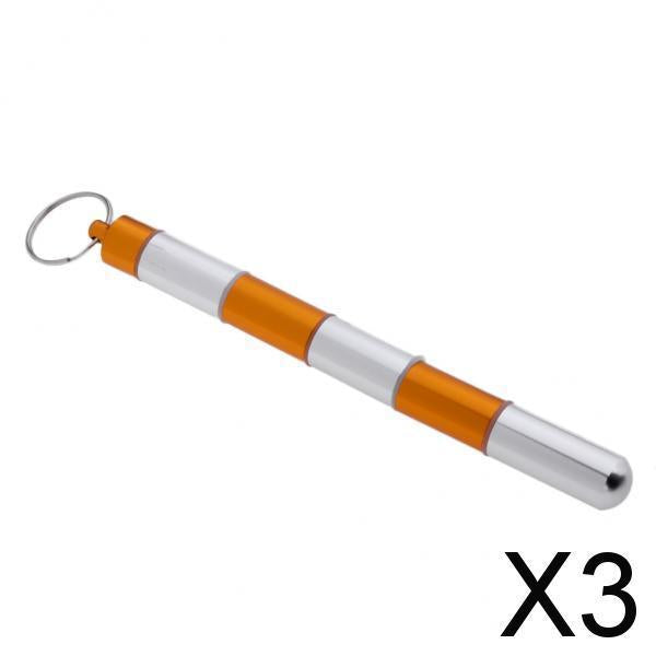 3xWaterproof Pill Box Case Holder Container Capsule Bottle Keychain 14 x 98mm Large Size