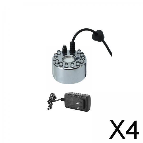 4xMini Mist Fogger Mister with Colorful Lights US 110V Plug