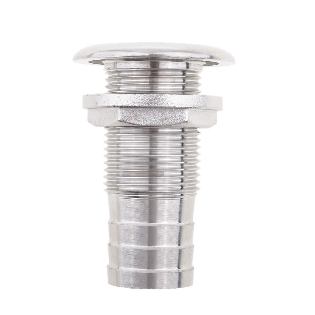1 Hose Stainless Steel Thru Hull Fitting Replacement for Boat Marine"