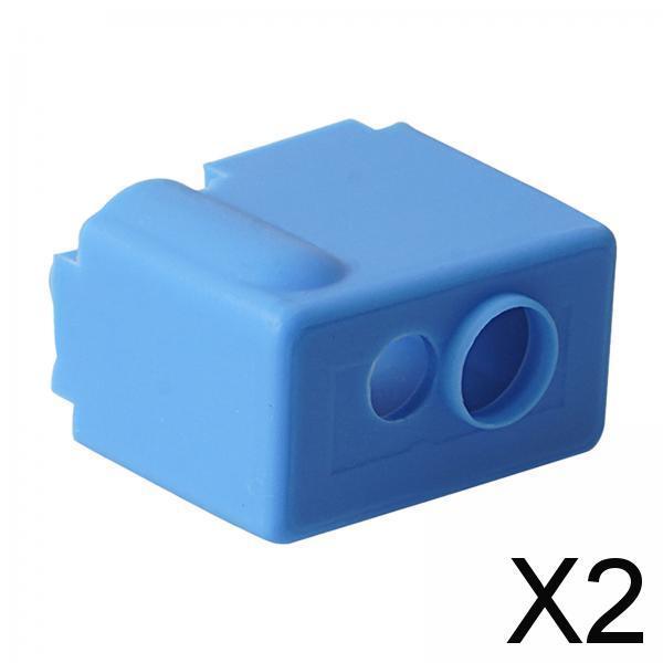 2xPrinter Heater Cover Protection Durable Heating Block Silicone Socks for E3D