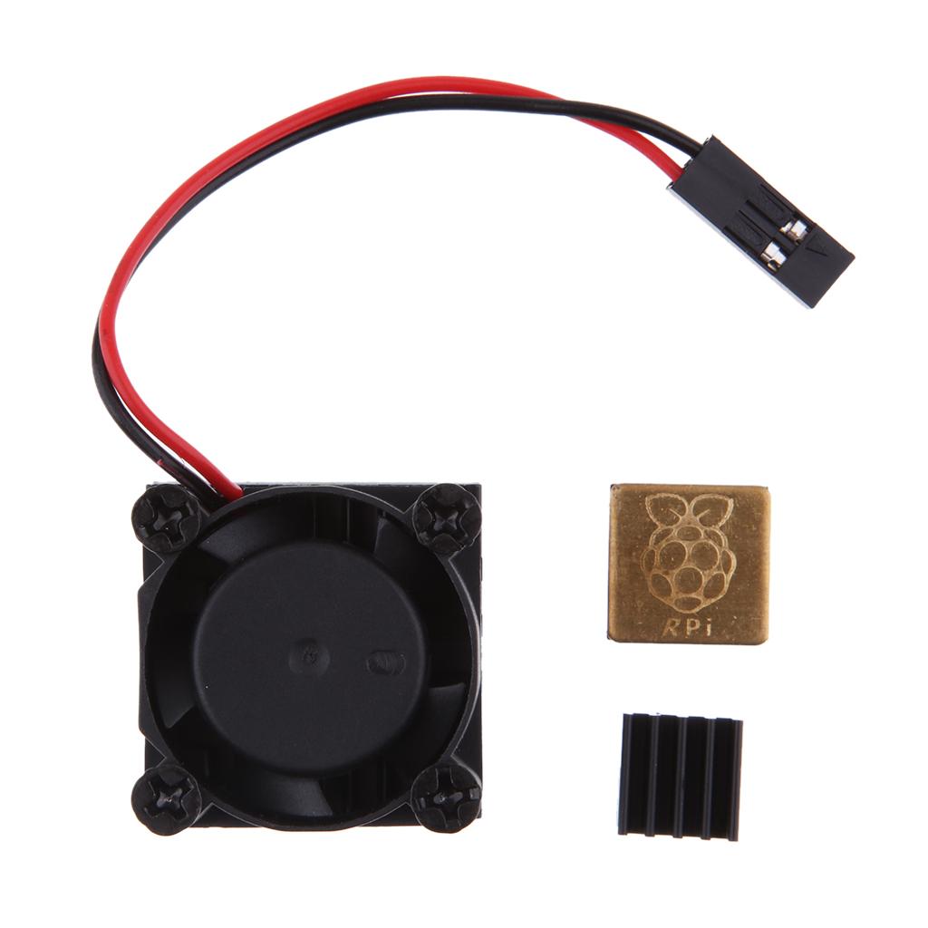 Cooling Fan System Module with Aluminum Heatsink for Raspberry Pi 3B+