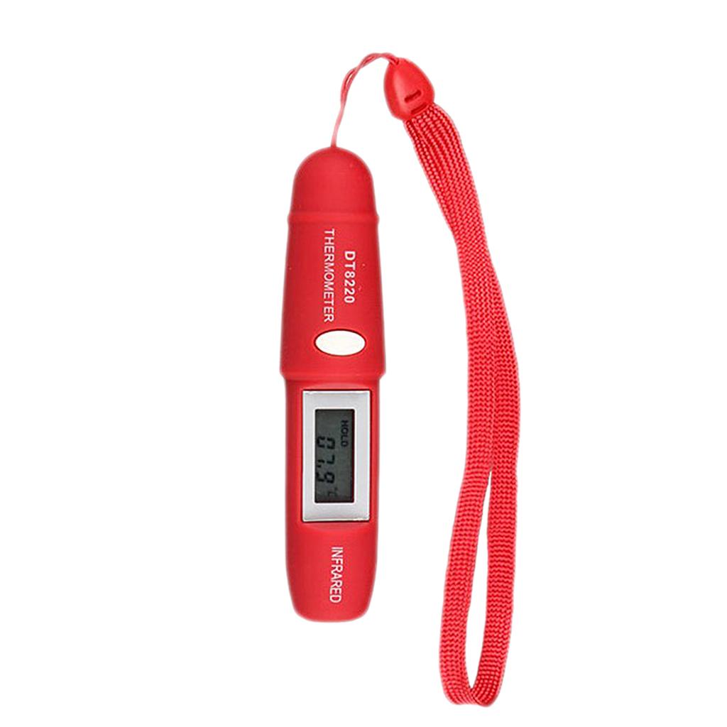 Pen Type Mini Infrared Thermometer IR Temperature Measuring LCD Red