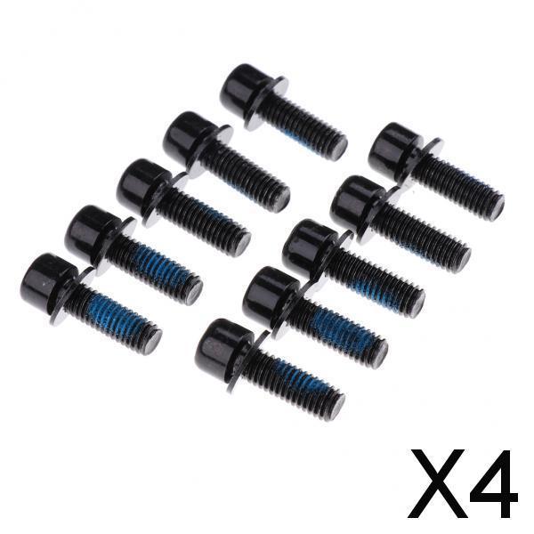 4x10Pcs 16.5mm Bike Brake Disc Bolts Screws Bike Disc Brake Cycle Rotor Screws