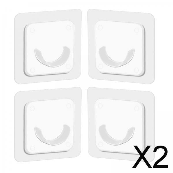 2xSelf Adhesive Shower Rod Holder Strong Hold Nail Free for Home Hotel Kitchen 4pcs