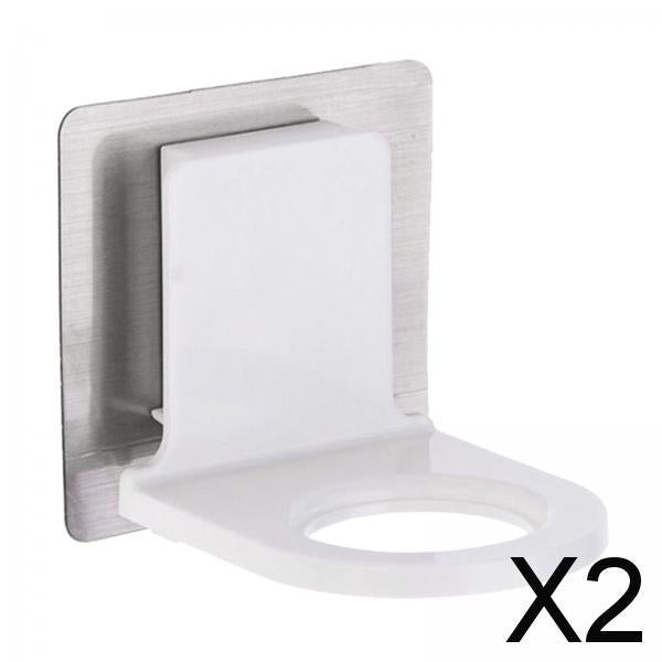 2xSelf Adhesive Shampoo Dispenser Bottle Rack for Bathroom Toilet Kitchen