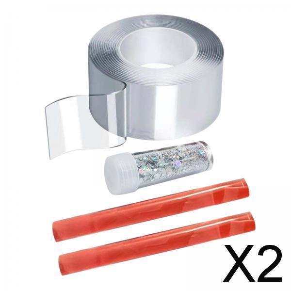2xBlow Bubbles Double Sided Tape Relaxing Traceless Tapes Strips DIY Crafts 2mmx3cmx1meter