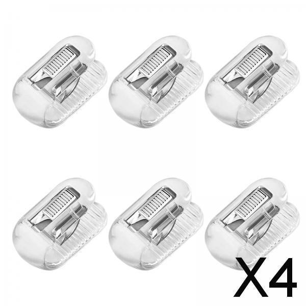 4x6 Pieces Bedroom Quilt Cover Clip Quilt Fixer Clip Quilt Clamp for Scarf Clear