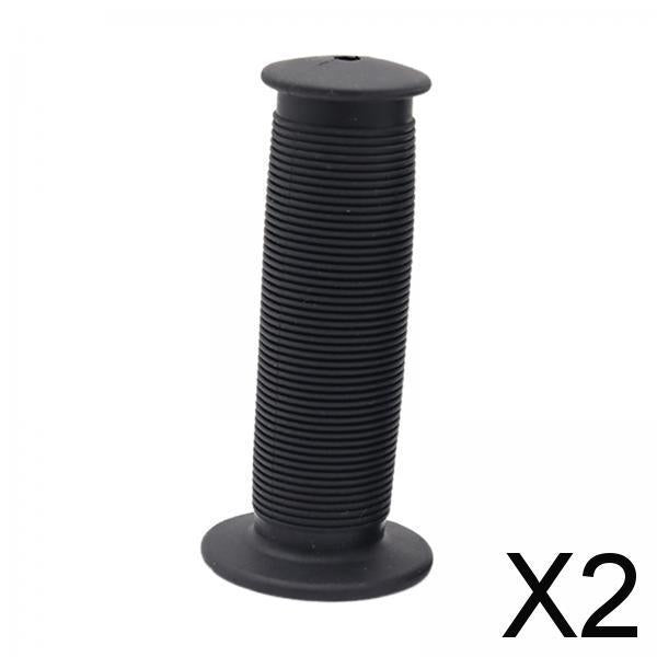 2xBike Handlebar Grip Durable Bicycle Handle Grips for Biking Skateboard Bikes Black
