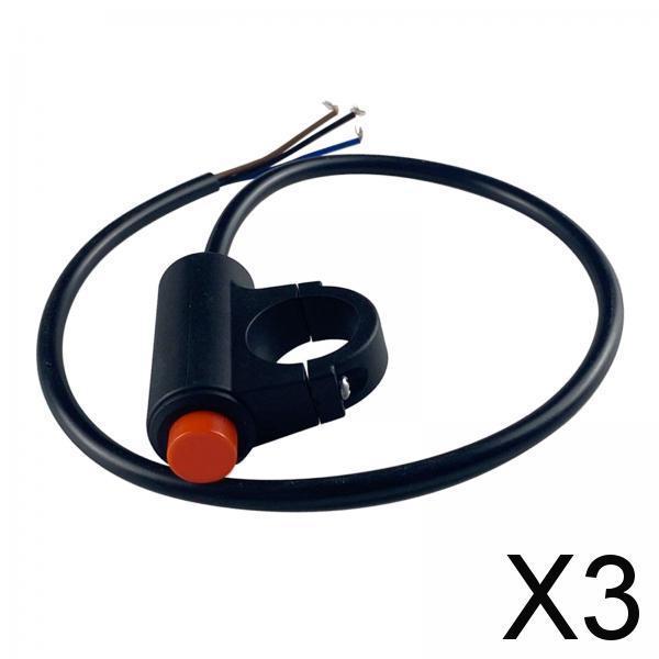 3xMotorcycle Hazard Light Switch Button for Motorbike Modified Parts style B