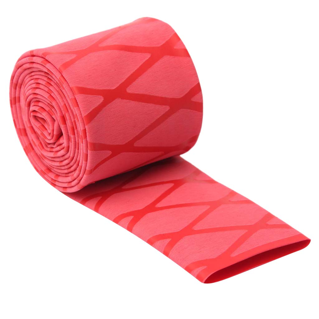 Non Slip Textured X-Tube Heat Shrink Tubing Fishing Rod Grips 18mm Red