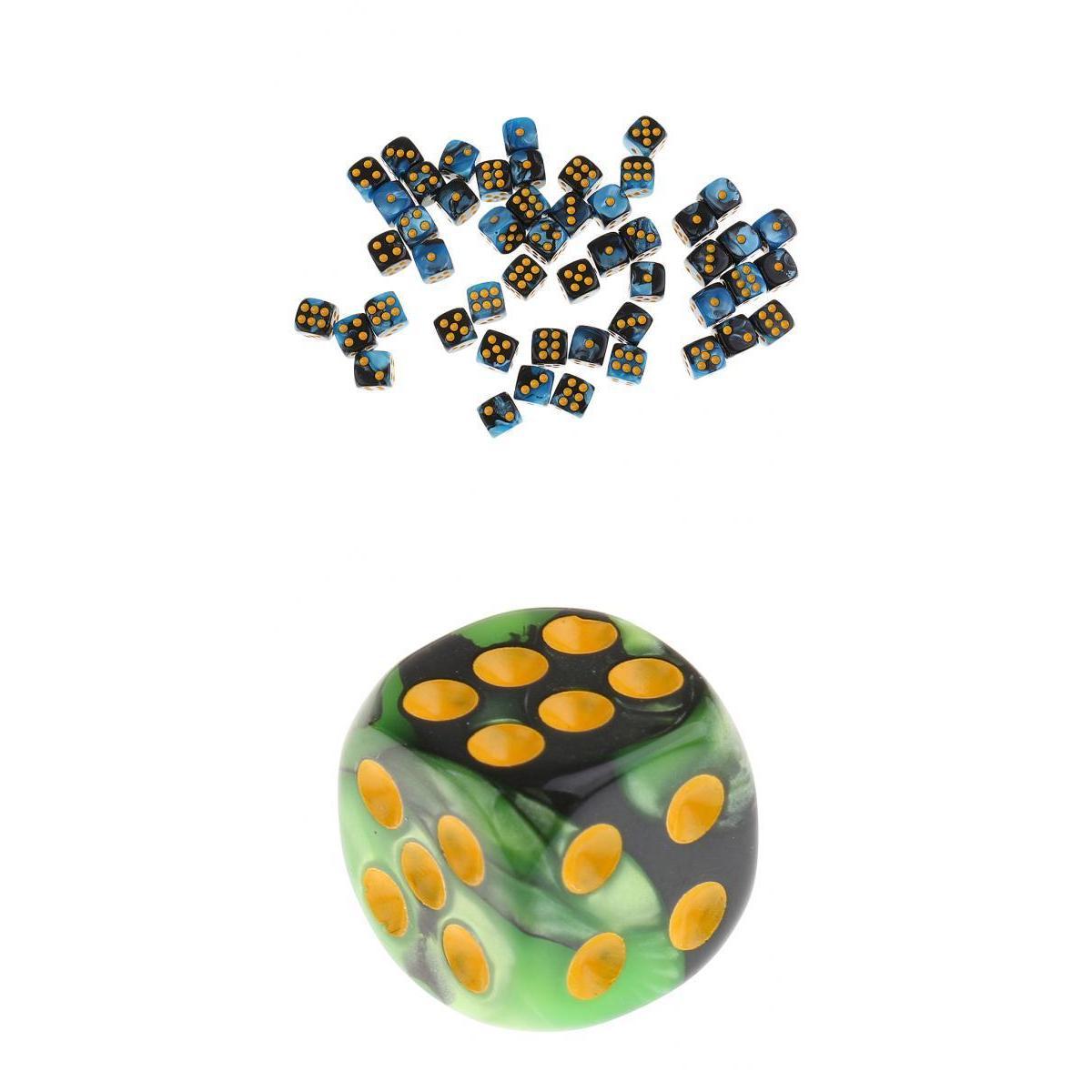 100pcs/Set Acrylic D6 Round Corner Dice 12mm for Party Role Playing Game Toy