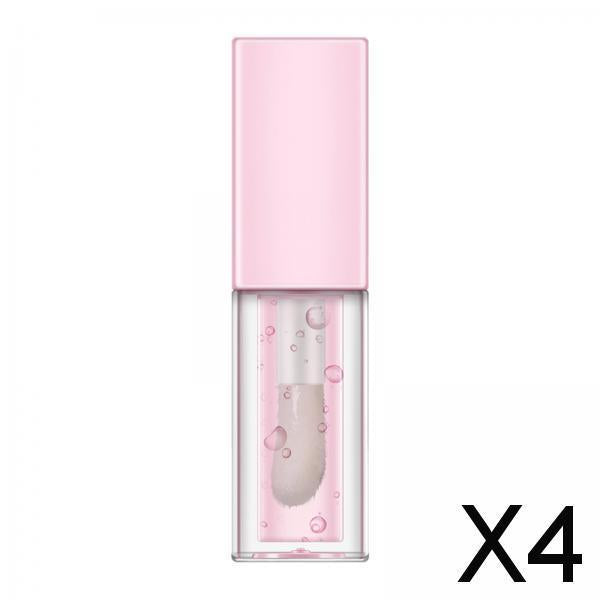 4xPlump Lip Oil Tinted Lip oil Sticky 5ml Makeup for Lips Women Girls Pink