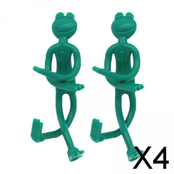 4x2Pcs Plant Cable Ties Tree Ties Strap Gardening Peas Peppers Garden Supports Frog 13.3cm