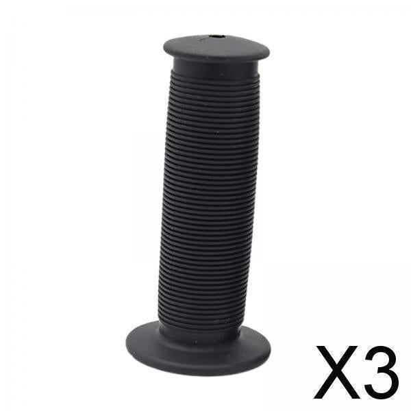 3xBike Handlebar Grip Durable Bicycle Handle Grips for Biking Skateboard Bikes Black