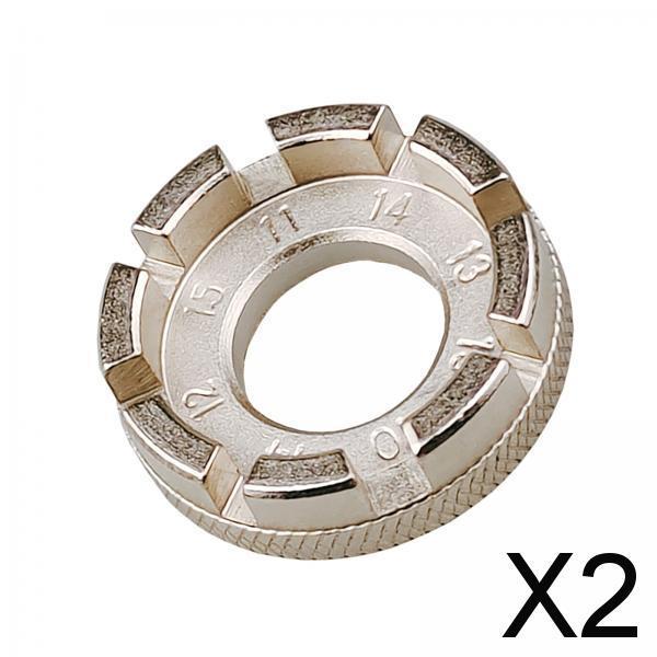 2xBicycle Spoke Wrench Steel Bike Wheel Rim 8 Way Spoke Tool Spoke Key Spanner
