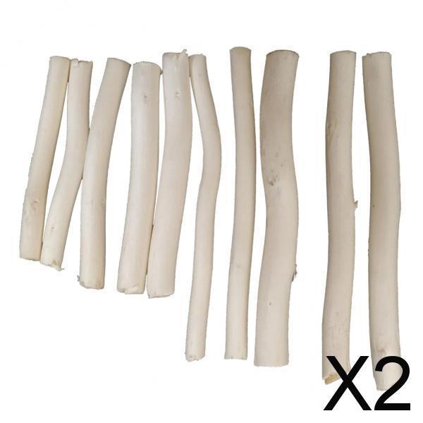 2x20 Pieces Wood Sticks Natural Tree Branch Wooden Sticks DIY Craft Photo Prop