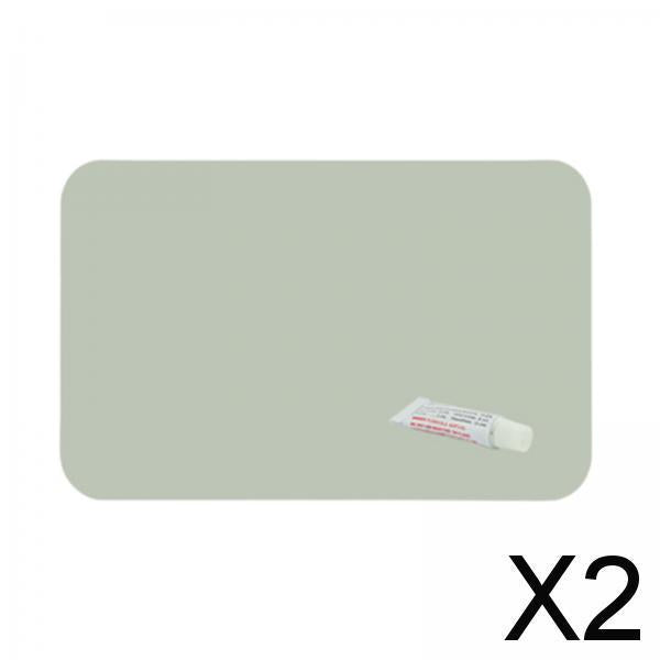 2xInflatable Boat Patch Waterproof Heavy Duty for Dinghy Rubber Boat Water Toy Gray