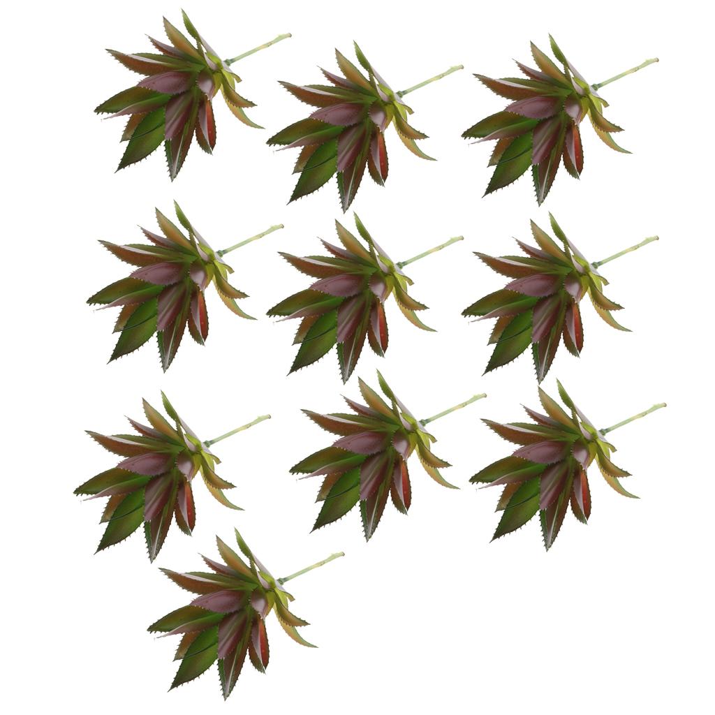10 pieces Artificial Succulents Plants Agave Flower Home Plants Decor
