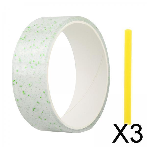 3xTransparent Glitter Nano Tape Picture Mount Tape Funny Blow Bubbles Balloons 1mx3cmx1mm Green