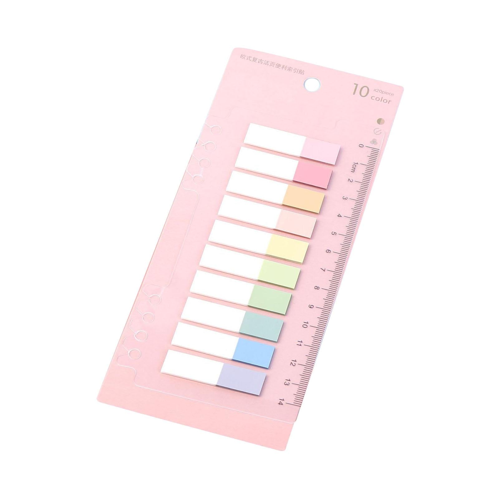 Writable Sticky Notes Index Tabs Macaron Labels Morandi for Filing Cabinets hale color