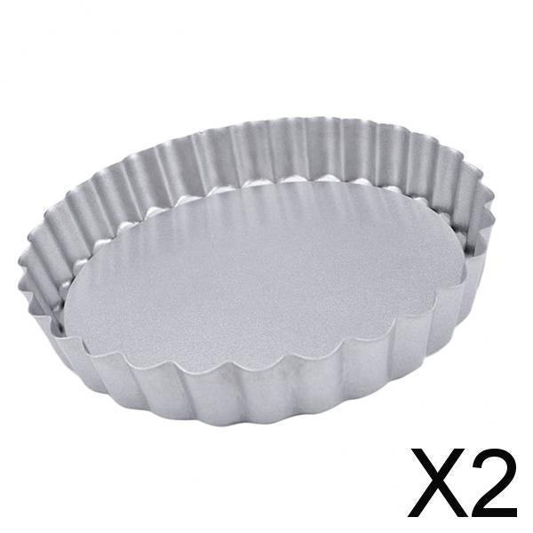 2xNonstick Mini Tartlet Custard Quiche Pastry Pie Pan Tart Tins Pastry Baking