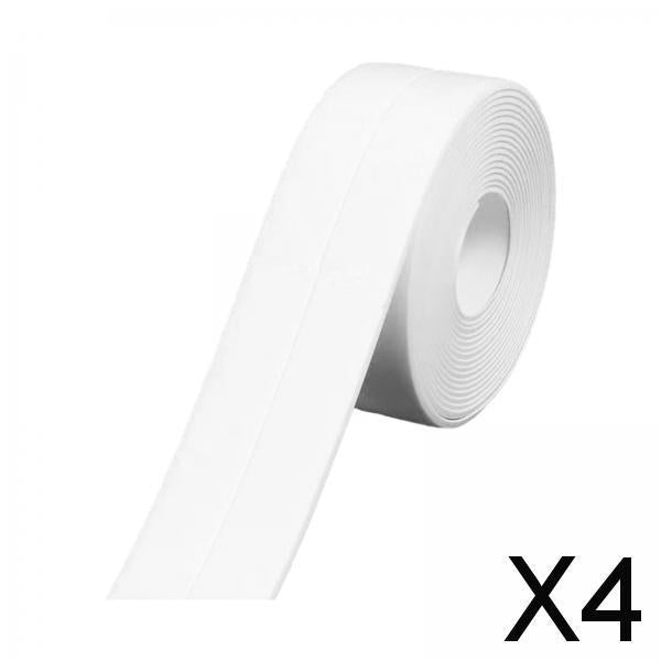 4xBath Sealing Tape Strip Waterproof Wall Sticker for Bathroom Kitchen Bathtub 300cmx2.2cm