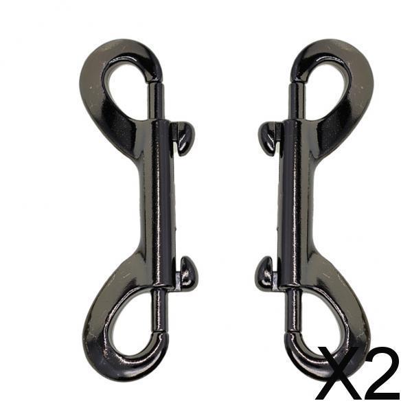 2x1 Pack Double End Gate Snap Hook Key Holder Alloy Clip Keychain 2 pieces