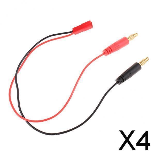 4x25cm JST to 4.0 Banana Plug Balance Charge Cable for RC Quadcopter Aircrafts