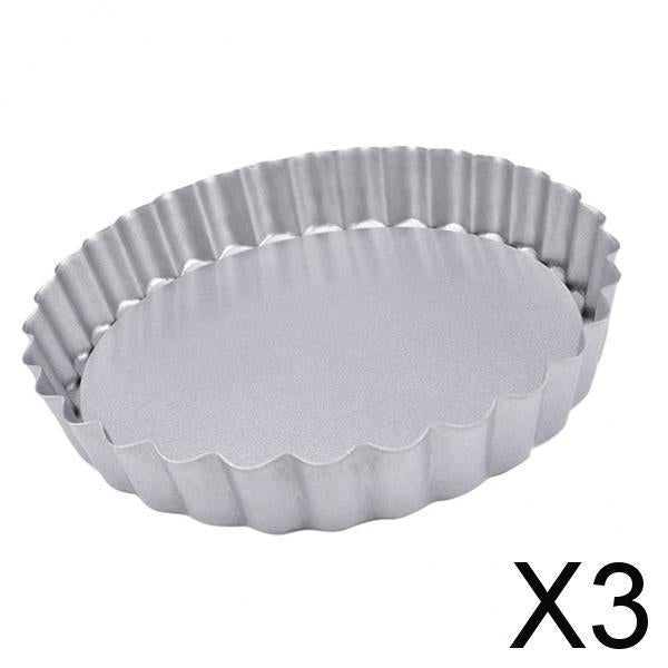 3xNonstick Mini Tartlet Custard Quiche Pastry Pie Pan Tart Tins Pastry Baking