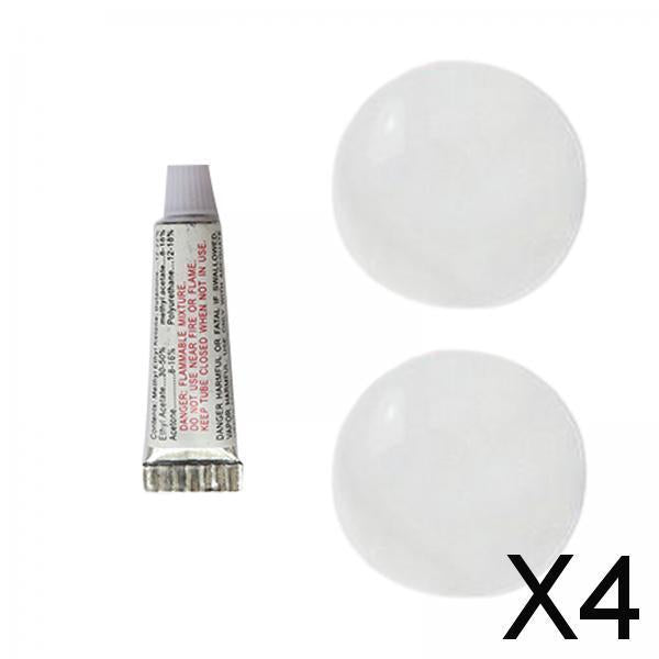 4xPVC Repair Patches Tools Puncture Repair for Swimming Pools Floats Raft Clear