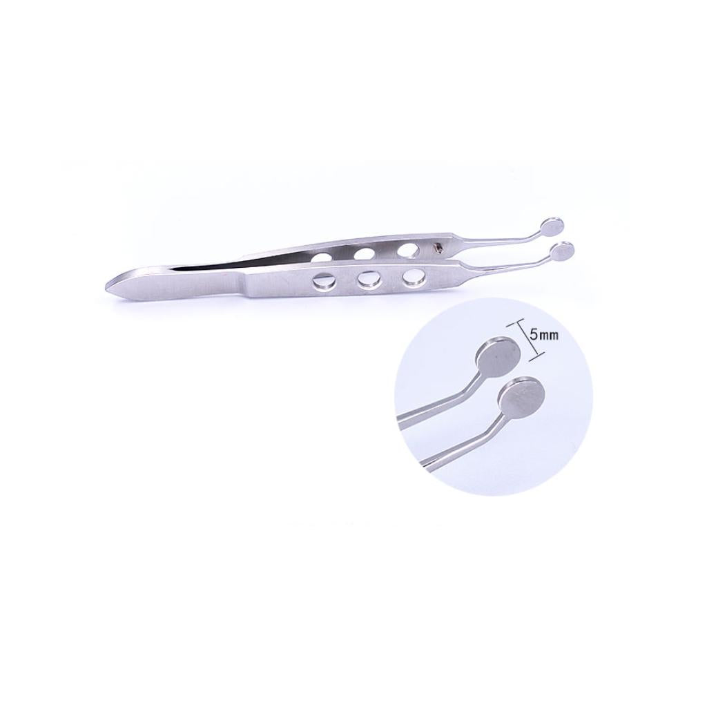Eyelid Massage Tweezers Meibomian Arita Gland Forceps 5mm Round