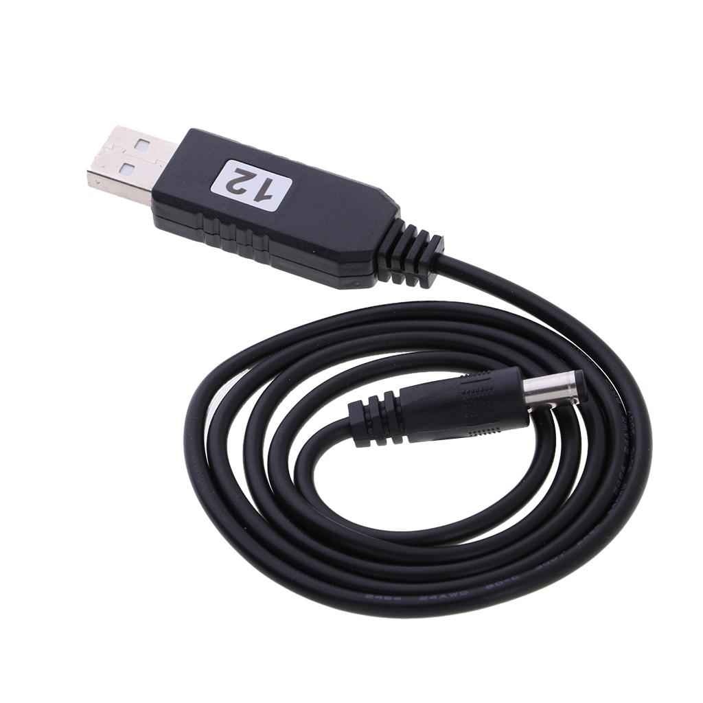 DC 5V to DC 12V USB Voltage Step Up Converter Cable with DC Jack 5.5x2.1mm