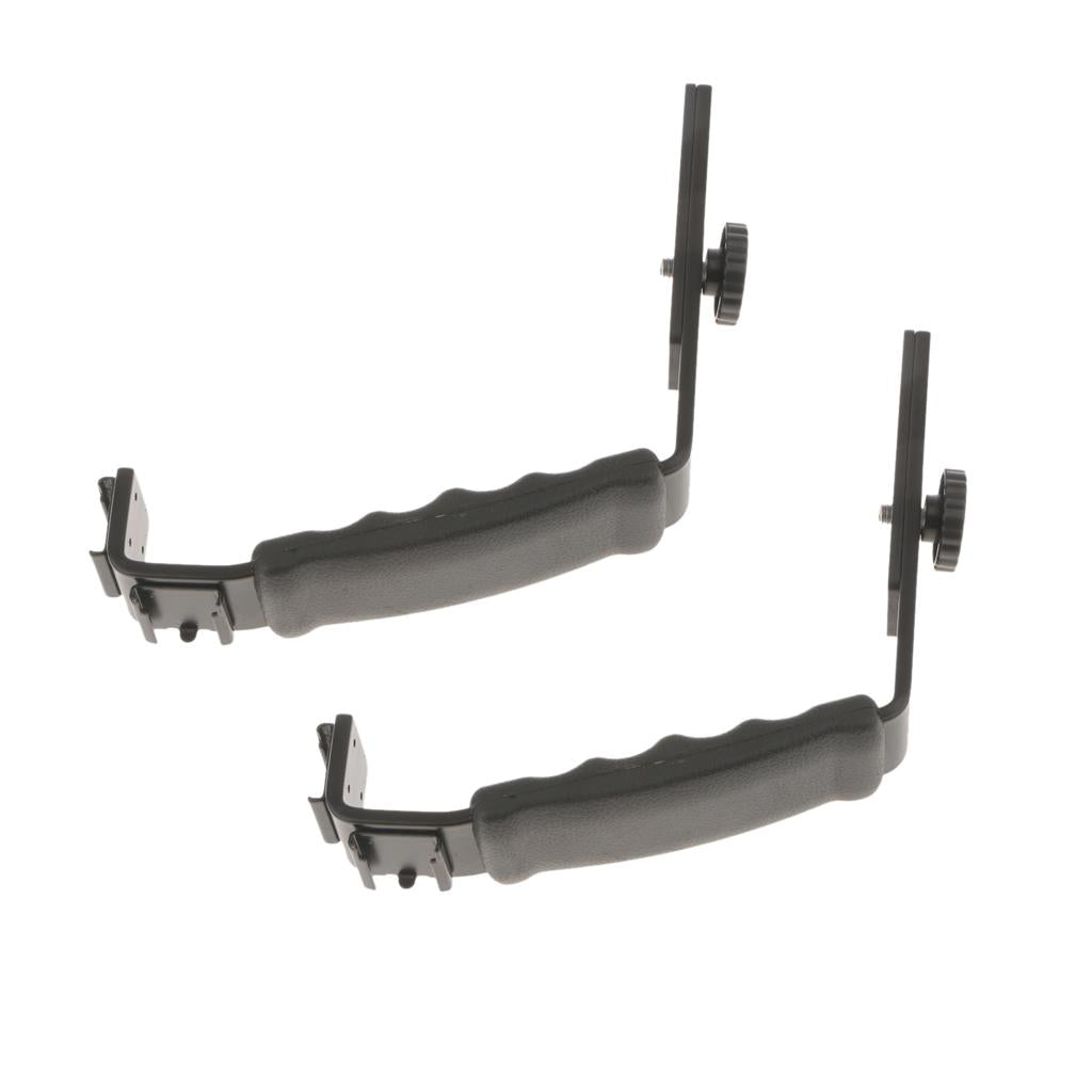 2Piece Flash Hot Shoe Umbrella Holder Light Stand Bracket for Speedlite