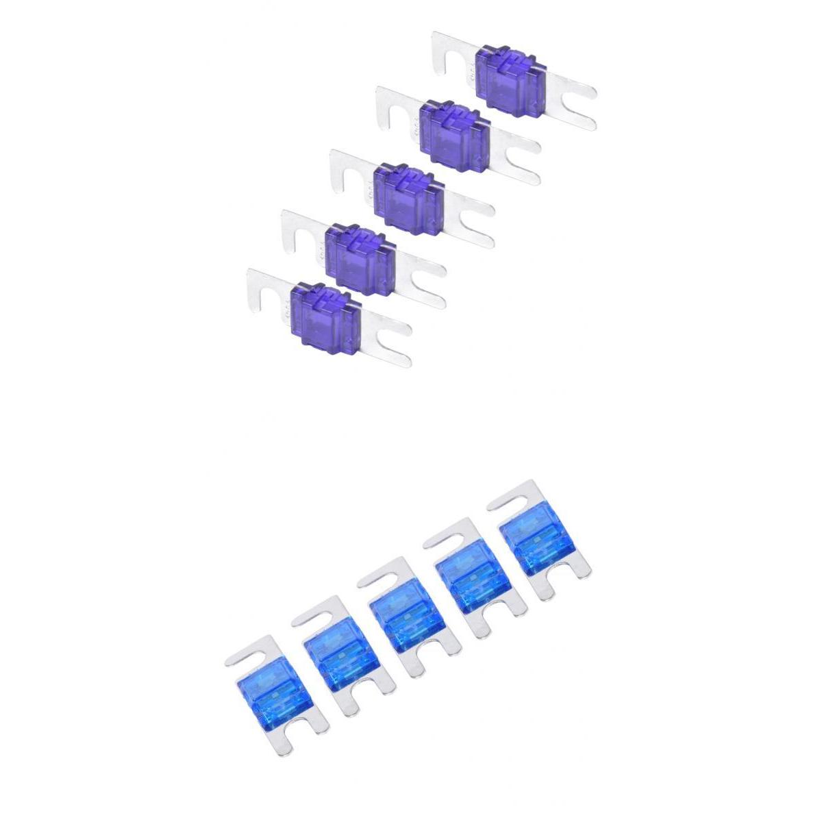 10 Pieces 100A+60A Mini ANL Bolt Fork Fuse Kit Car Audio Circuit Breaker