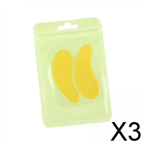 3xEyelash Extension under Eye Pads for Lash Extension Supplies Eyelash Tinting Yellow