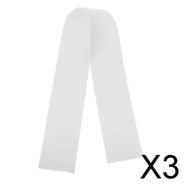 3xJig Skirts DIY Rubber Fishing Jig Lures Fishing Bait Accessories White