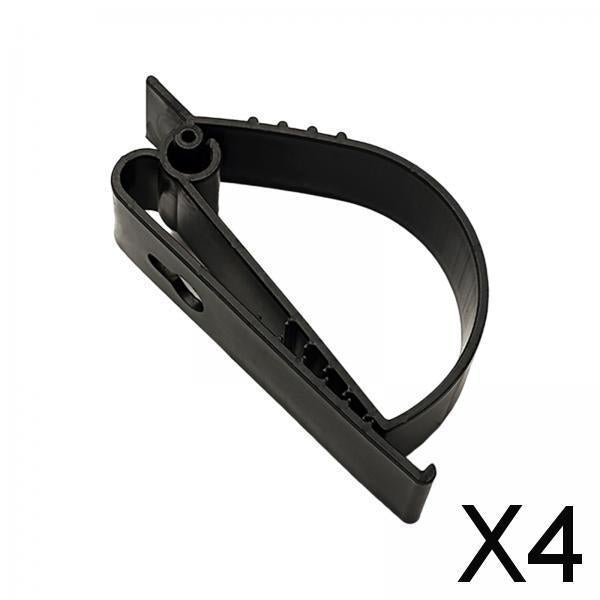 4xMultifunctional Belt Clamp Premium Labor Protection for Helmet Keychain Black