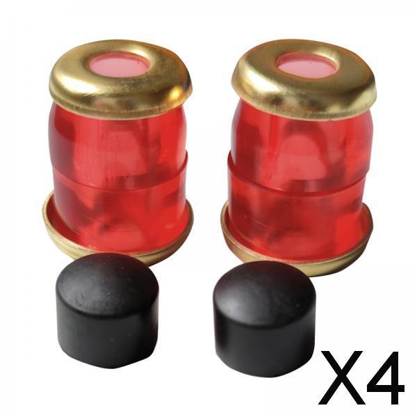 4x4x PU Top Bottom Skateboard Truck Bushing Kit Cylinder Washer Red Golden