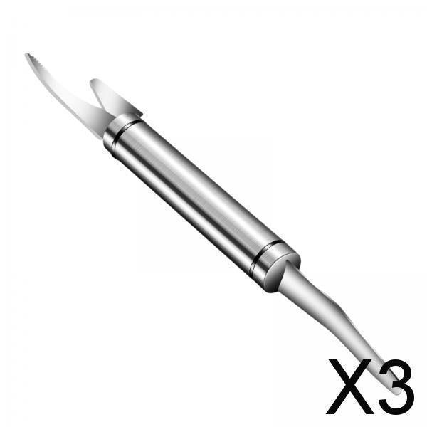 3xProfessional Shrimp Deveiner Kitchen Tools Shrimp Cleaner for Lobster 304 Stainless Steel