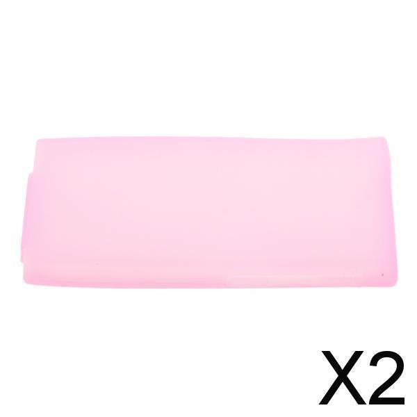 2xTPU Gel Case for New Apple iPod Nano 7th Generation 7G Cover Shell pink