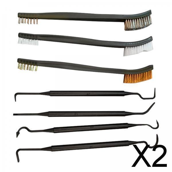 2x7 Pieces Car Detailing Cleaning Tools Wire Brushes for Automotive