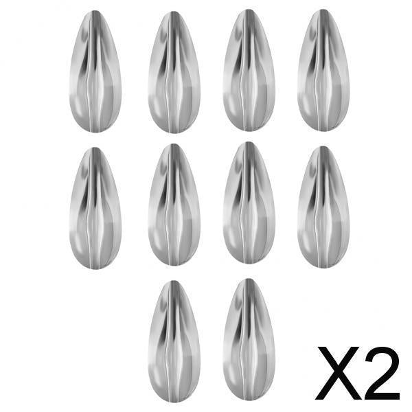 2x10pcs Clear Fishing Weights Long Distance Lure Flies Sinker C