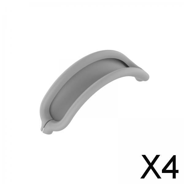 4xHeadband Cover Silicone Soft Comfortable for Wireless Headphone Accessory Gray