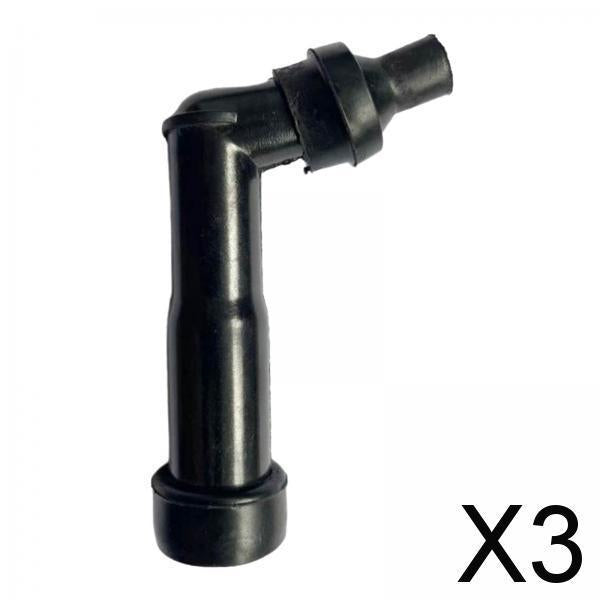 3xSpark Plug Cover XD05F-R Resistor Cover for 10-12mm Spark Starter Plug Black