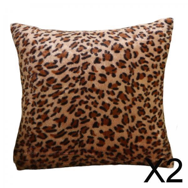 2x17x17inch Square Throw Pillow Cover Pillow Covers for Home Car Dark Brown