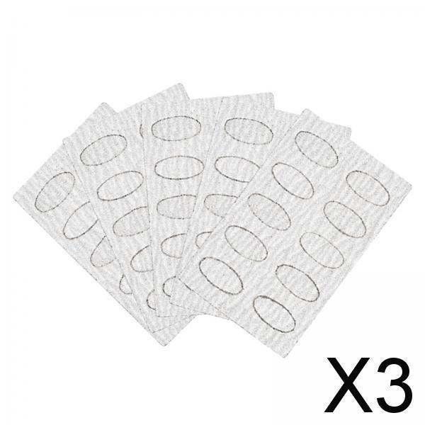 3x50Pcs Nail Pusher Replace Sanding Paper for Home SPA Salon Manicure Pedicure 240 Grit
