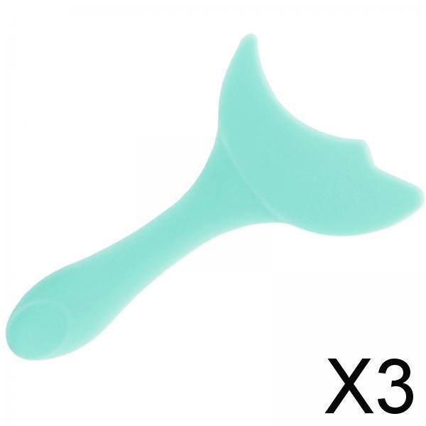 3xReusable Eyeliner Stencils Silicone Template Assistant Helper Washable green 1pc