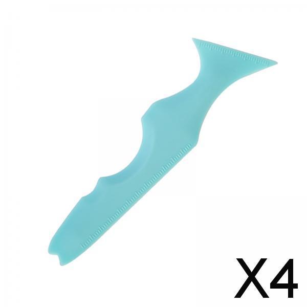 4xMultifunctional Eyeliner Stencils Makeup Aid Tool Reusable Blue