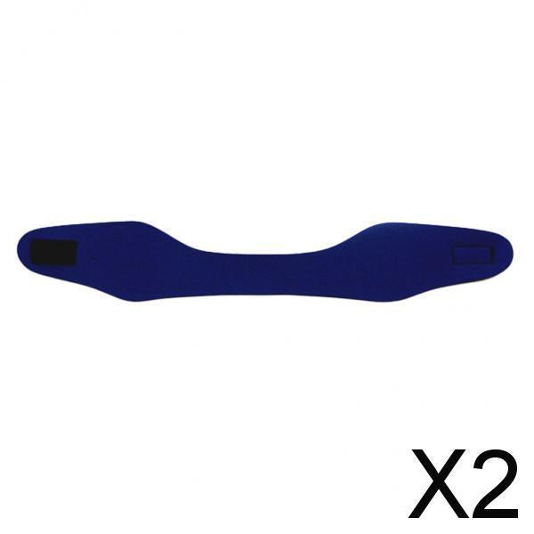 2xKid/ Adult Swimming Soft Neoprene Ear Head Band Headband Kids 51cm Blue