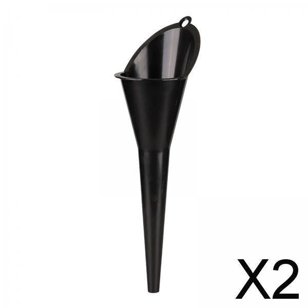 2xGasoline Engine Oil Funnel Multipurpose Automotive Use for Black